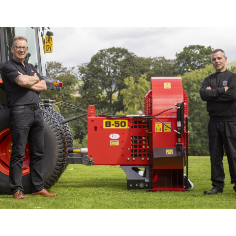 Steven Borthwick, head greenkeeper at Peebles Golf Club (right) and Neil Mackenzie, area sales at Reesink Turfcare, at Peebles Golf Club.