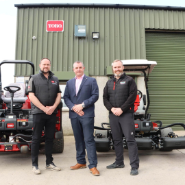 From Keys Brothers, Andy Keys (left) and Mark Mallon (right) with Reesink’s David Timms.