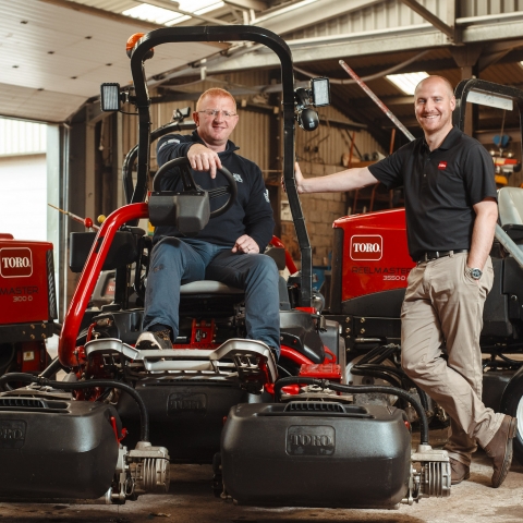 Gullane Golf Club’s course manager Stewart Duff and his team