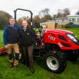 Smytham Holiday Park in Devon, new T353 tractor