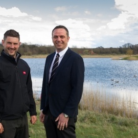 Bringing insider knowledge to the Toro irrigation and Otterbine aeration sales team at Lely Turfcare, new appointment Peter Newton, left, is pictured with Lely’s irrigation field sales manager Robert Jackson.