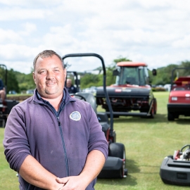 Head greenkeeper Paul Boozer.