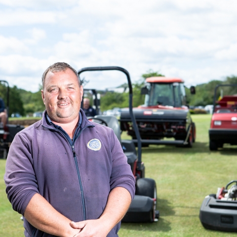 Head greenkeeper Paul Boozer.