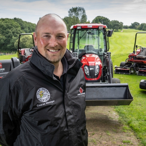 Dean Wood Golf Club’s course manager Chris Halkerd