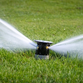 Toro sprinklers in action at West Herts.