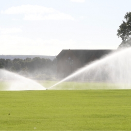 The spray of the water had to be precise according to guidance from Natural England.